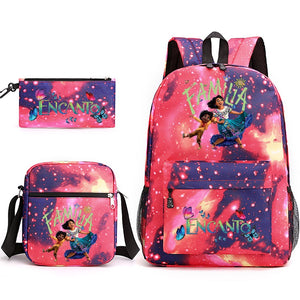 Encanto SchoolBag Backpack Shoulder Bag Book Pencil Bags  3pcs Set
