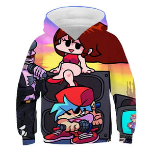 Friday Night Funkin 3D Printed Sweater Sweatshirt for Youth Kids