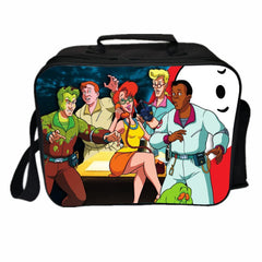 Ghostbusters PU Leather Portable Lunch Box School Tote Storage Picnic Bag