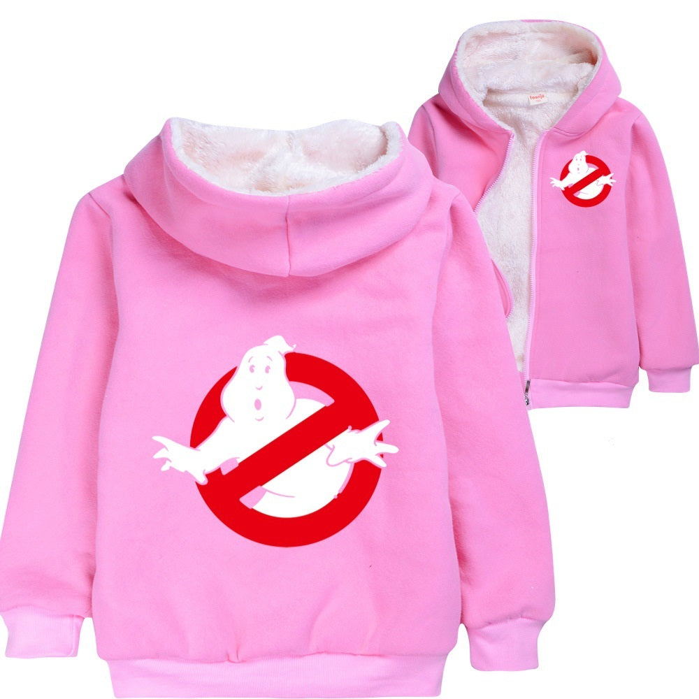 Ghostbusters Pullover Hoodie Sweatshirt Autumn Winter Unisex Sweater Zipper Jacket for Kids Boy Girls