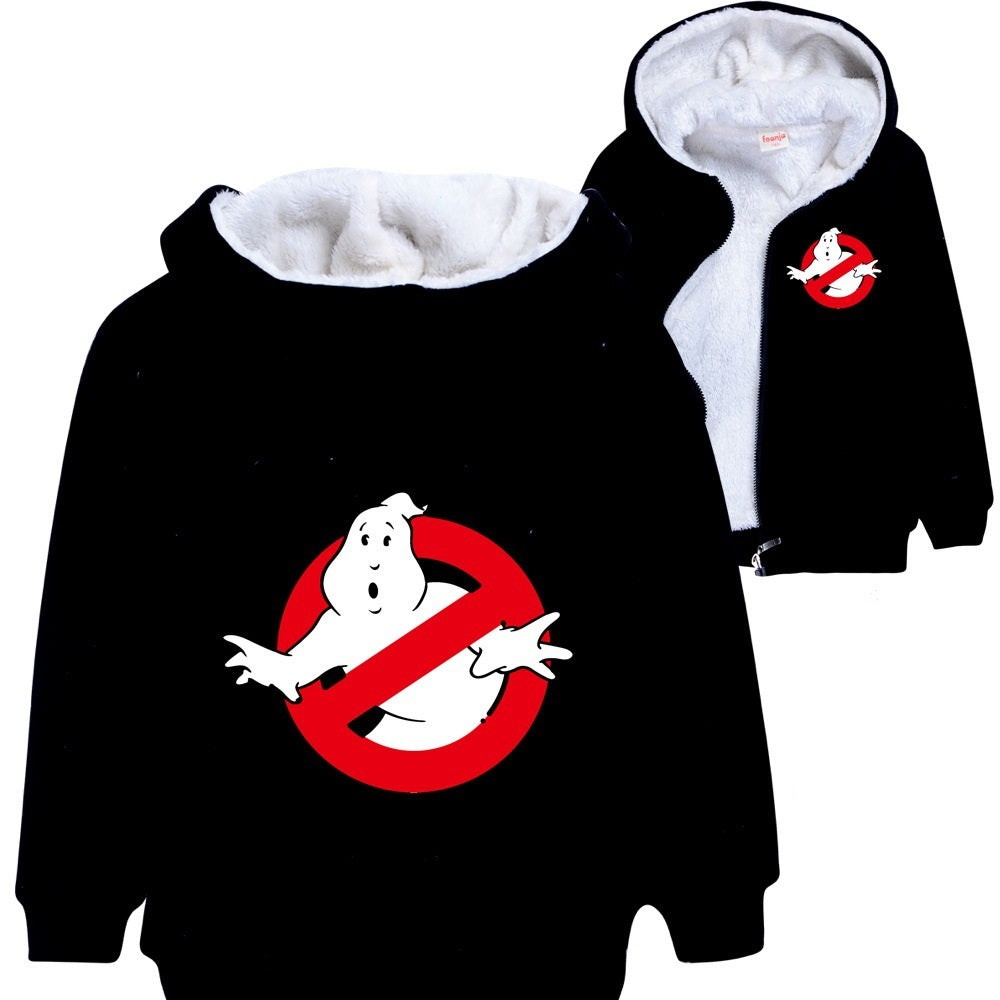 Ghostbusters Pullover Hoodie Sweatshirt Autumn Winter Unisex Sweater Zipper Jacket for Kids Boy Girls