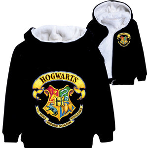 Harry Potter Hogwarts Pullover Hoodie Sweatshirt Autumn Winter Unisex Sweater Zipper Jacket for Kids Boy Girls