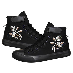 Anime One Piece High Top Canvas Sneakers Cosplay Shoes For Kids