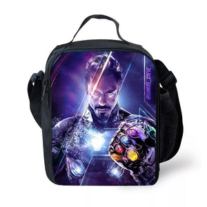 Avengers 4 Endgame Iron Man Infinity Gauntlet Lunch Box Bag Lunch Tote