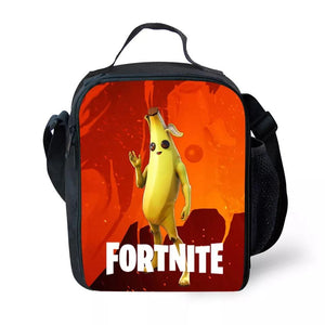 Fortnight Season 8 Peely Banana Insulated Lunch Bag for Boy Kids Thermos Cooler Adults Tote Food Lunch Box