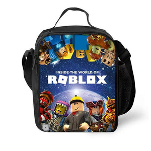 Roblox Insulated Lunch Bag for Boy Kids Thermos Cooler Adults Tote Food Lunch Box