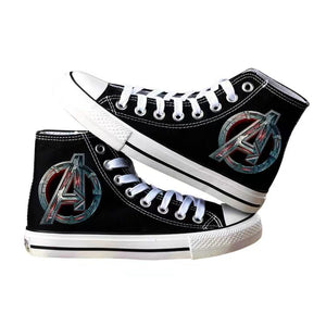 Marvel's The Avengers High Tops Casual Canvas Shoes Unisex Sneakers For Kids
