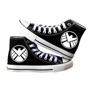 Avengers Agents of Shield S.H.I.E.L.D. High Tops Casual Canvas Shoes Unisex Sneakers For Kids