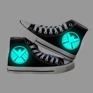 Avengers Agents of Shield S.H.I.E.L.D. High Tops Casual Canvas Shoes Unisex Sneakers For Kids