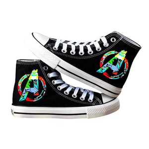 Marvel's The Avengers High Tops Casual Canvas Shoes Unisex Sneakers For Kids