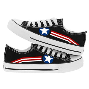 Captain America Casual Canvas Shoes Unisex Sneakers For Kids