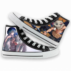 Demon Slayer Kimetsu no Yaiba #8 Cosplay Shoes Canvas Sneakers For Kids