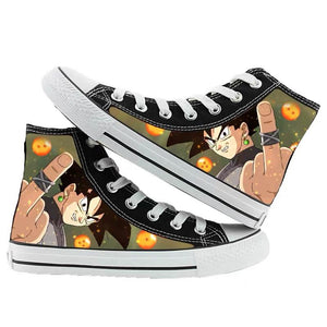 Dragon Ball Z Goku #9 High Top Canvas Sneakers Cosplay Shoes For Kids