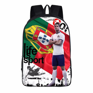 Football CR7 Soccer Backpack School Sports Bag