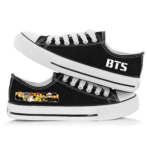 Kpop BTS BT21 Casual Canvas Shoes Unisex Sneakers For Kids