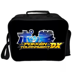 Detective Pokemon Go Pikachu #26 PU Leather Portable Lunch Box School Tote Storage Picnic Bag