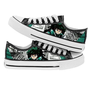 Anime My Hero Academia Izuku Midoriya #3 Cosplay Shoes Canvas Sneakers For Kids