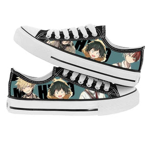 Anime My Hero Academia Izuku Midoriya #11 Cosplay Shoes Canvas Sneakers For Kids