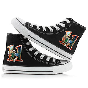 Stranger Things Eleven 11 Cosplay Shoes High Top Canvas Sneakers For Kids Adults