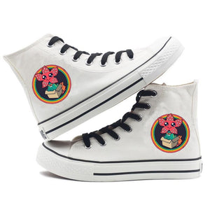 Stranger Things Eleven 11 Cosplay Shoes High Top Canvas Sneakers For Kids Adults