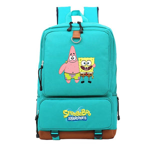 Square Pants Sponge Bob  #1 School Bag Water Proof Backpack NoteBook Laptop