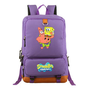 Square Pants Sponge Bob  #2 School Bag Water Proof Backpack NoteBook Laptop