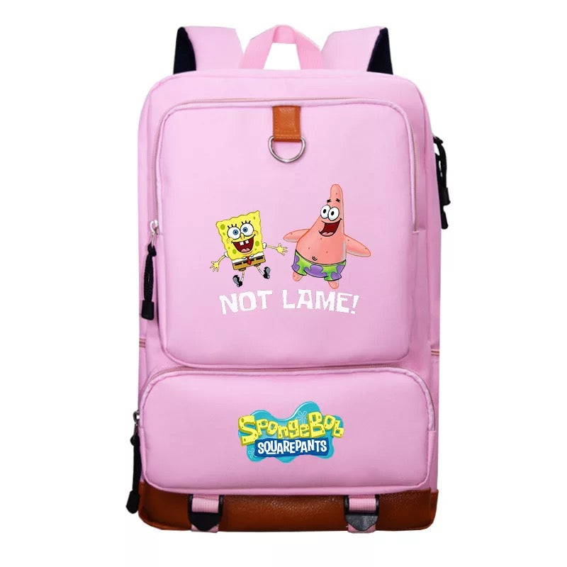 SquarePants SpongeBob #5 School Bag Water Proof Backpack NoteBook Laptop