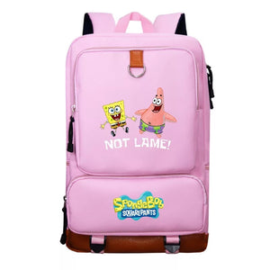 Square Pants Sponge Bob  #5 School Bag Water Proof Backpack NoteBook Laptop