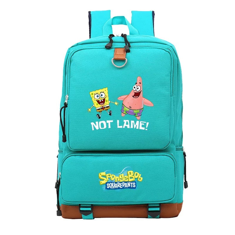 SquarePants SpongeBob #5 School Bag Water Proof Backpack NoteBook Laptop
