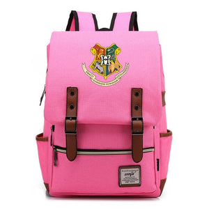 Harry Potter Hogwarts Canvas Travel Backpack Map School bag