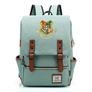 Harry Potter Hogwarts Canvas Travel Backpack Map School bag