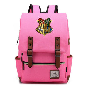 Harry Potter Hogwarts Canvas Travel Backpack Map School bag