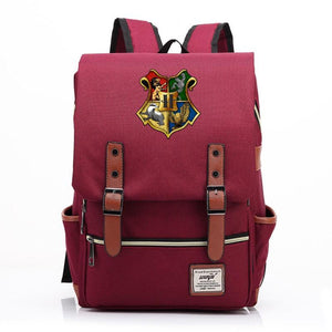 Harry Potter Hogwarts Canvas Travel Backpack Map School bag