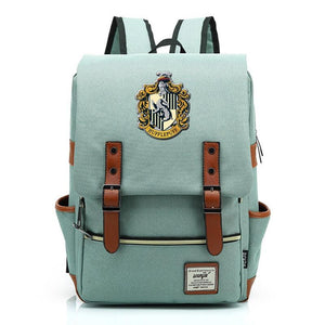 Harry Potter Hufflepuff Canvas Travel Backpack School bag
