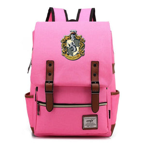 Harry Potter Hufflepuff Canvas Travel Backpack School bag