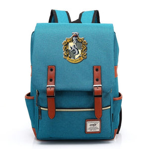Harry Potter Hufflepuff Canvas Travel Backpack School bag