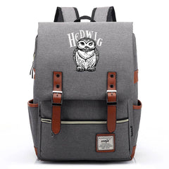 Harry Potter Hedwig Canvas Travel Backpack School bag