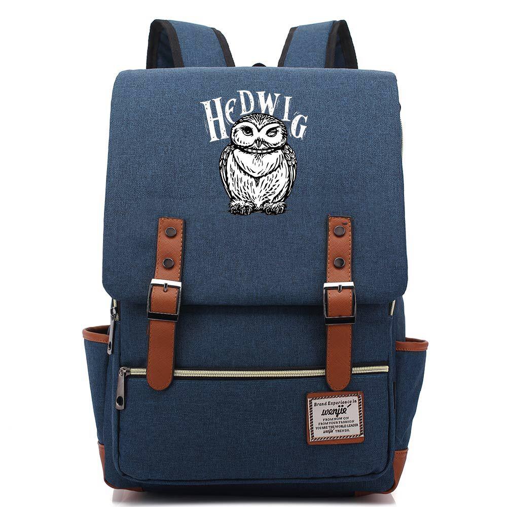 Harry Potter Hedwig Canvas Travel Backpack School bag