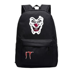 Stephen King IT Chapter Two 2 Pennywise Scary Clown #1 Cosplay Backpack School Bag Water Proof