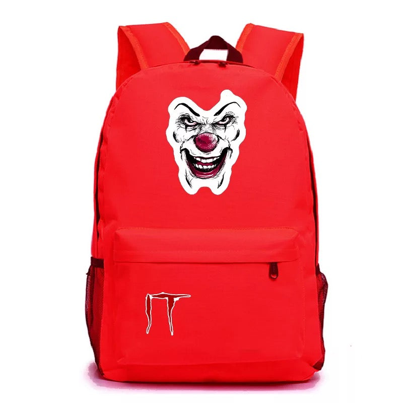 Stephen King IT Chapter Two 2 Pennywise Scary Clown #1 Cosplay Backpack School Bag Water Proof
