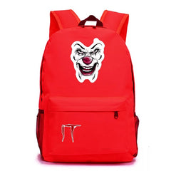 Stephen King IT Chapter Two 2 Pennywise Scary Clown #1 Cosplay Backpack School Bag Water Proof