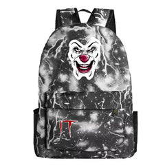 Stephen King IT Chapter Two 2 Pennywise Scary Clown #1 Cosplay Backpack School Bag Water Proof