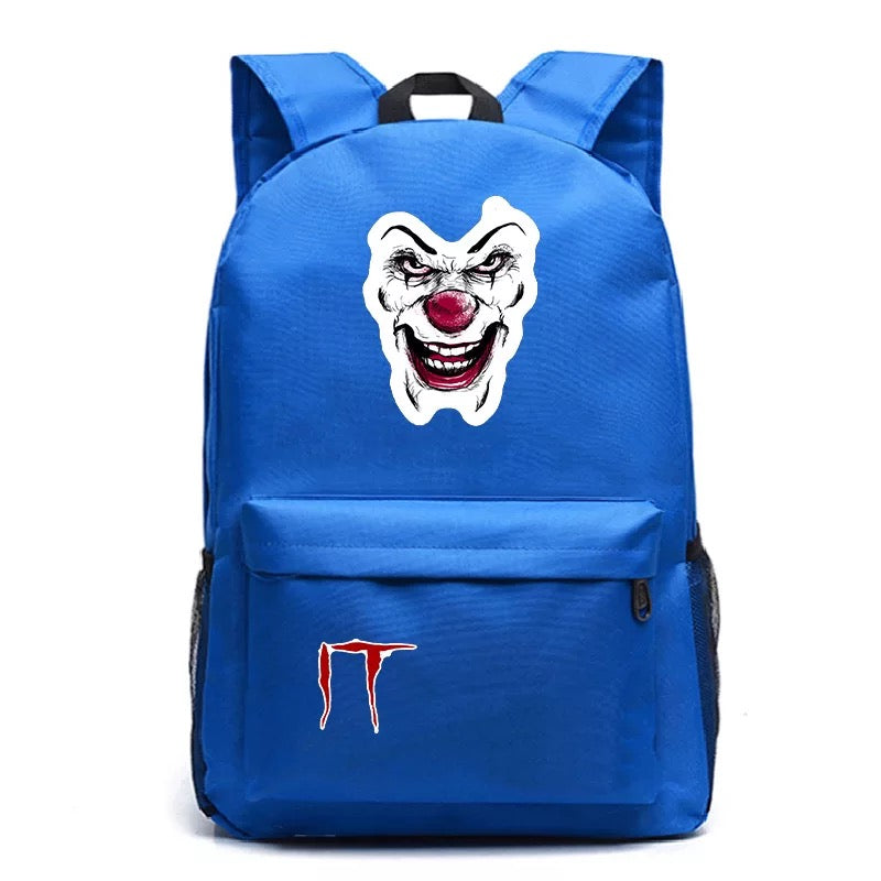 Stephen King IT Chapter Two 2 Pennywise Scary Clown #1 Cosplay Backpack School Bag Water Proof
