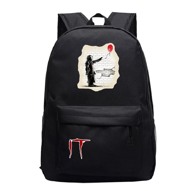 Stephen King IT Chapter Two 2 Pennywise Scary Clown #2 Cosplay Backpack School Bag Water Proof