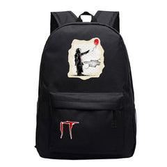 Stephen King IT Chapter Two 2 Pennywise Scary Clown #2 Cosplay Backpack School Bag Water Proof