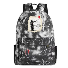 Stephen King IT Chapter Two 2 Pennywise Scary Clown #2 Cosplay Backpack School Bag Water Proof