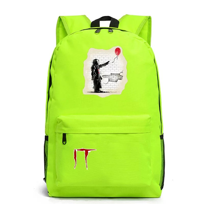 Stephen King IT Chapter Two 2 Pennywise Scary Clown #2 Cosplay Backpack School Bag Water Proof