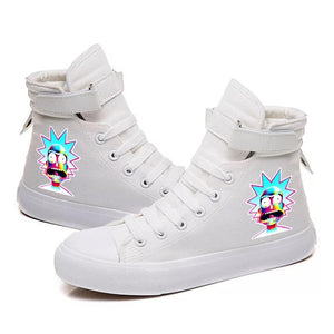 Anime Rick And Morty #5 Cosplay Shoes High Top Canvas Sneakers