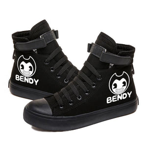 Bendy #2 High Tops Casual Canvas Shoes Unisex Sneakers Luminous