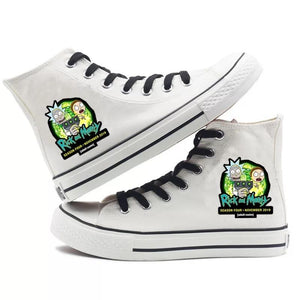 Rick And Morty #2 High Tops Casual Canvas Shoes Unisex Sneakers